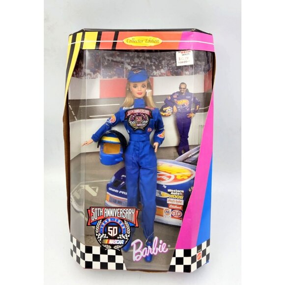 Barbie 50th Anniversary Nascar Fashion Doll 1998 - Box Never Been Opened - Picture 1 of 4